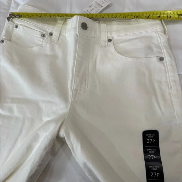 J. Crew White Wide-Leg Crop Jeans - Picture 12 of 14